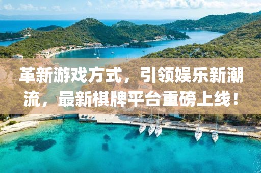 革新游戏方式，引领娱乐新潮流，最新棋牌平台重磅上线！