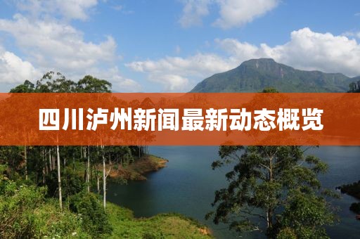 四川泸州新闻最新动态概览