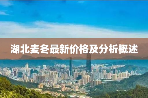 湖北麦冬最新价格及分析概述