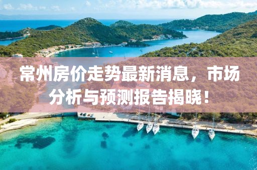 常州房价走势最新消息，市场分析与预测报告揭晓！