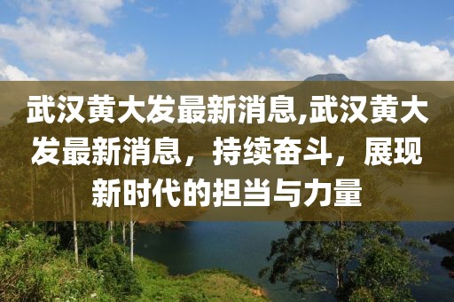 武汉黄大发最新消息,武汉黄大发最新消息，持续奋斗，展现新时代的担当与力量