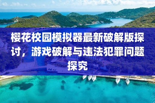 樱花校园模拟器最新破解版探讨，游戏破解与违法犯罪问题探究