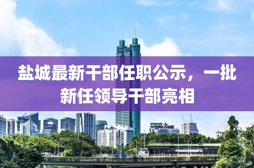 盐城最新干部任职公示，一批新任领导干部亮相