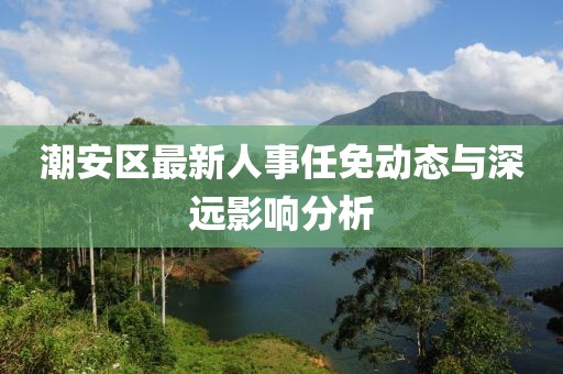 潮安区最新人事任免动态与深远影响分析