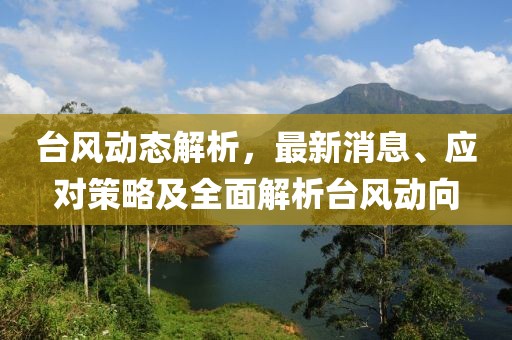 台风动态解析，最新消息、应对策略及全面解析台风动向