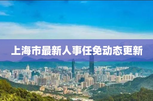 上海市最新人事任免动态更新