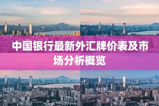 中国银行最新外汇牌价表及市场分析概览