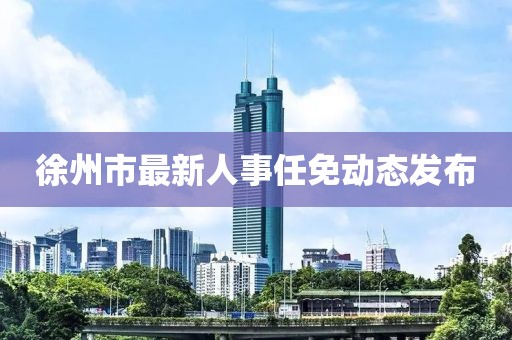 徐州市最新人事任免动态发布